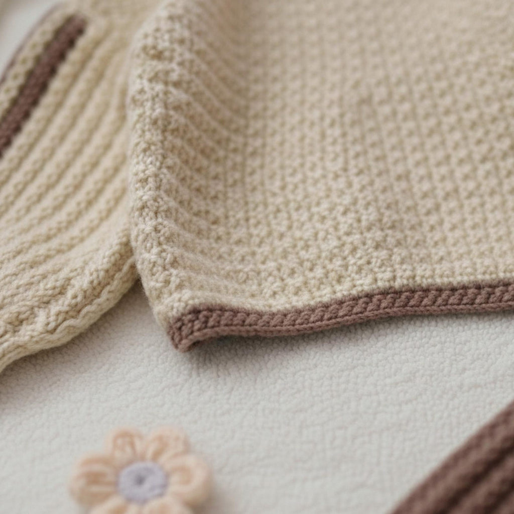 Handmade Crochet Baby Girl Outfit – Cozy Fall & Winter Set | Nestboria