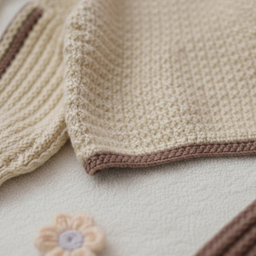 Handmade Crochet Baby Girl Outfit – Cozy Fall & Winter Set | Nestboria